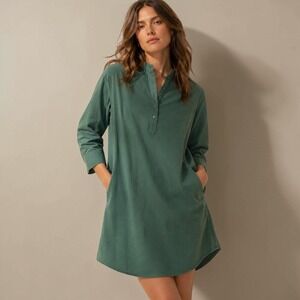 Tuckernuck Pomander Place Polly Cotton Poplin Shirt Dress Sz M